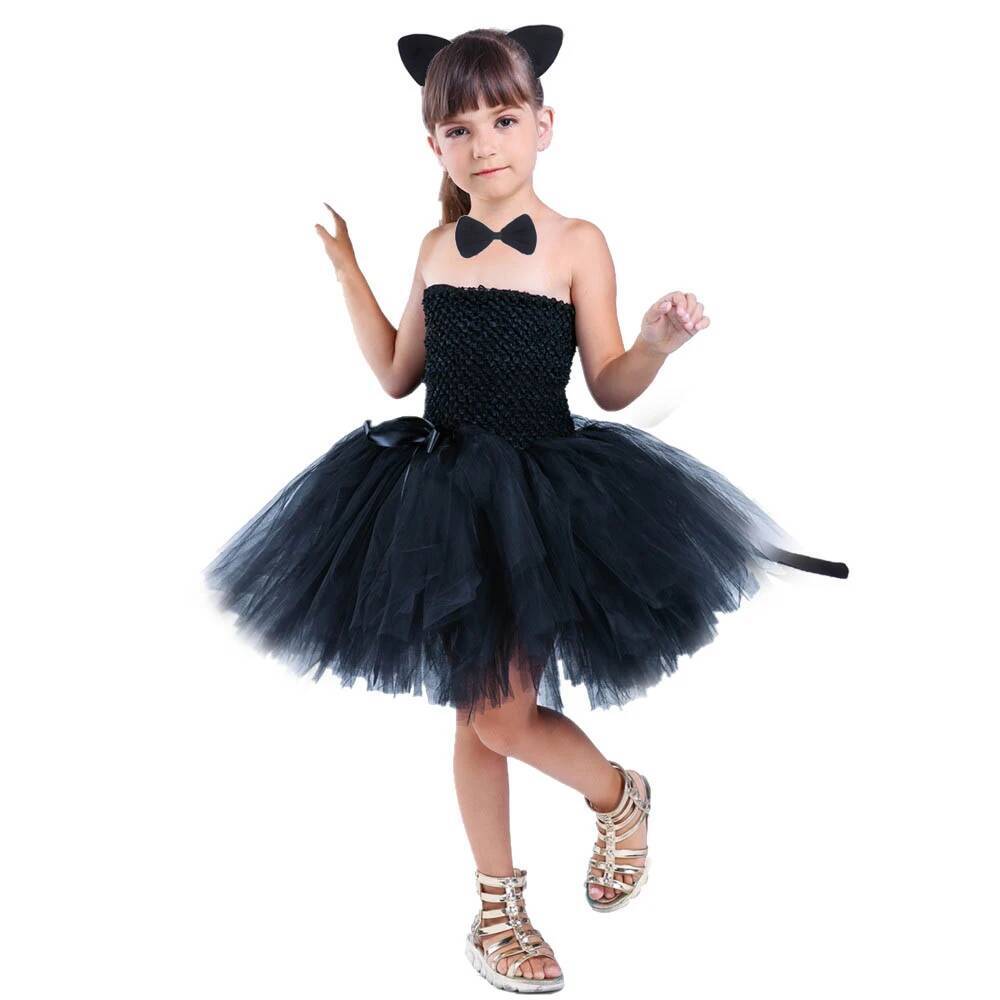귀여운 검은 고양이 투투 드레스 아기 소녀 생일 드레스 - Baby Clothing Usa 리뷰 및 가격